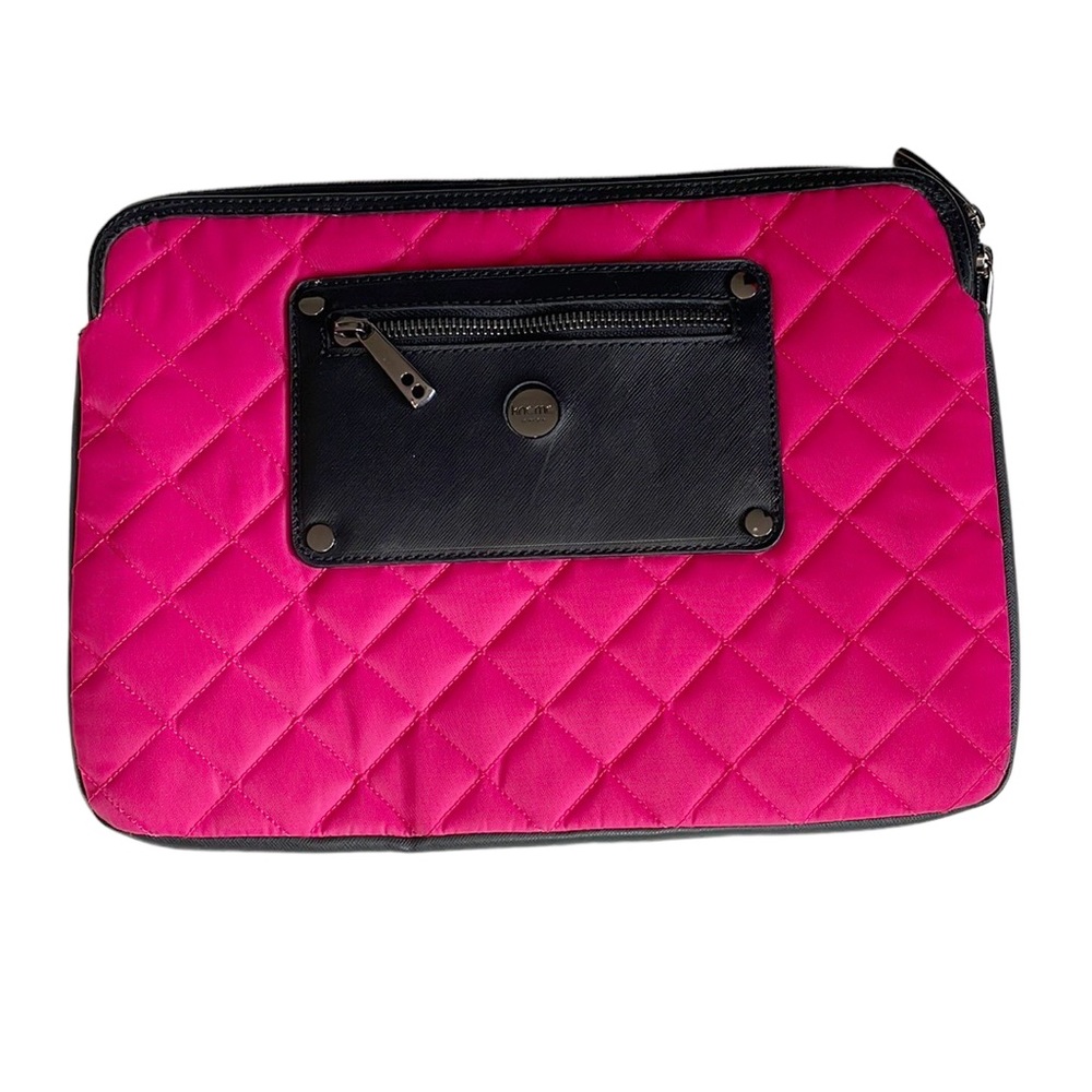 knomo teaberry quilted zipper macbook ipad sleeve case